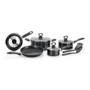 Mirro Get-A-Grip 10-Piece Cookware Set - Black