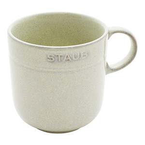 4pc Ceramic 16oz Mug Set White Truffle