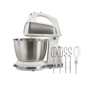 6 Speed Hand/Stand Mixer White/Stainless