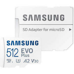 Samsung 512GB EVO Plus microSDXC Memory Card with