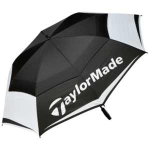 TaylorMade 64" Double Canopy Umbrella Black/Red/White