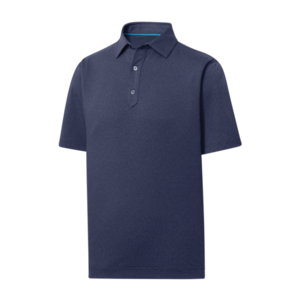 FootJoy Solid Lisle Polo Medium Heather Navy Size: Medium