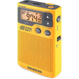 Sangean DT-400W Digital AM/FM/Weather Portable Poc