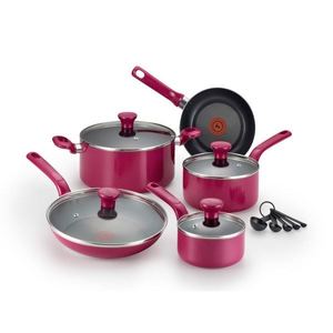 Excite Non-Stick 14-Piece Cookware Set - Red