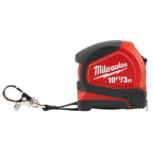 10" Keychain Tape Measure w/ LED