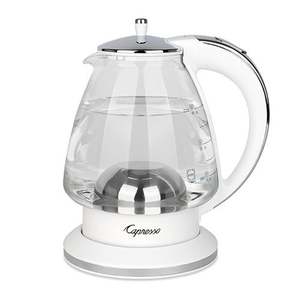 H2O Glass Water Kettle White