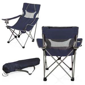 Campsite Camp Chair Navy Blue w/ Gray Accents