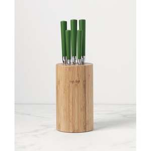 Knock On Wood 6pc Knife Block Set