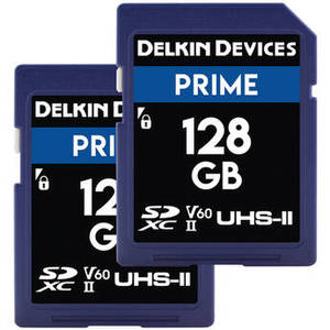 Delkin Devices 128GB PRIME UHS-II SDXC Memory Card