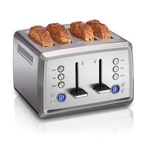 Digital Sure-Toast 4 Slice Toaster Stainless Steel