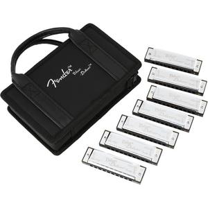 Fender Blues Deluxe Harmonicas 7-Pack with Case