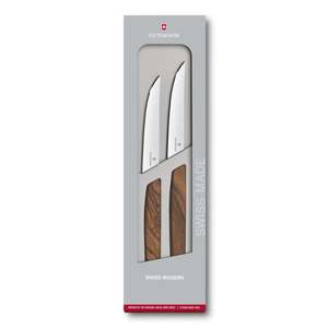 Swiss Modern 2pc Steak Knife Set Walnut