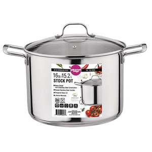 16qt 18/10 Stainless Steel Stock Pot
