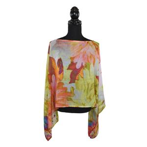 Kippling Floral Watercolor Poncho