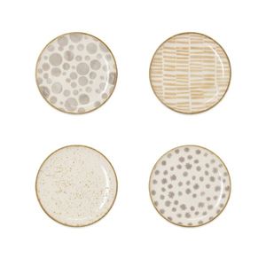 Earth 4-Piece Cocktail Plates