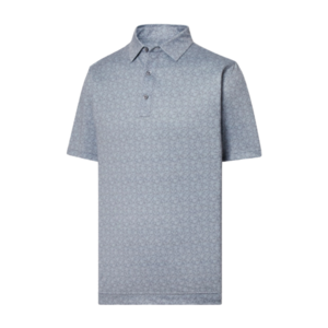 FootJoy Painted Floral Lisle Polo Large Grey Size: Large