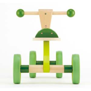 Scoot Around Ride On Wood Balance Bike Green - Ages 12+ Months