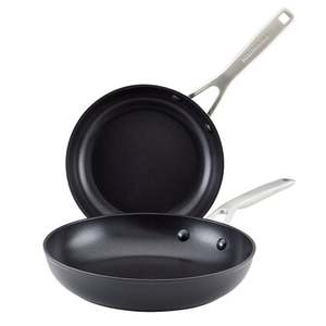 Hard-Anodized Induction 2pc Fy Pans 8.25" & 10"