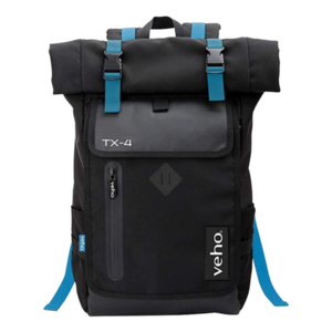 Veho TX-4 Backpack Notebook Bag with USB port Black/Blue
