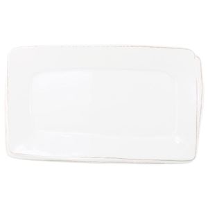 Melamine Lastra Rectangular Platter - White