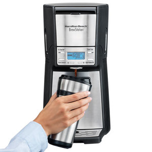 BrewStation 12 Cup Programmable Coffeemaker Black/Stainless