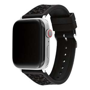 Black Rubber Apple Watch Strap w/ "C" Logos 42mm & 44mm