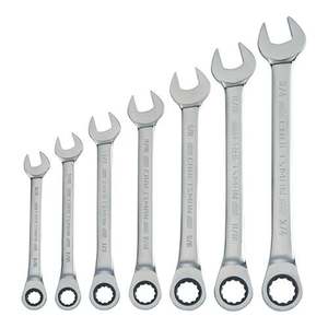 7pc SAE Ratcheting Combination Wrench Set
