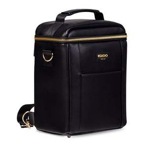 Luxe Mini Convertible Backpack Cooler Black