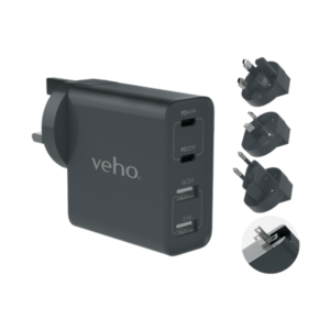 Veho TA-45 Multi Region Universal USB Charger Plug Adapter